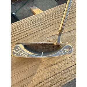 Used Left Handed Ping Karsten MFG CORP Zing 2 Putter 36" Steel Golf Club